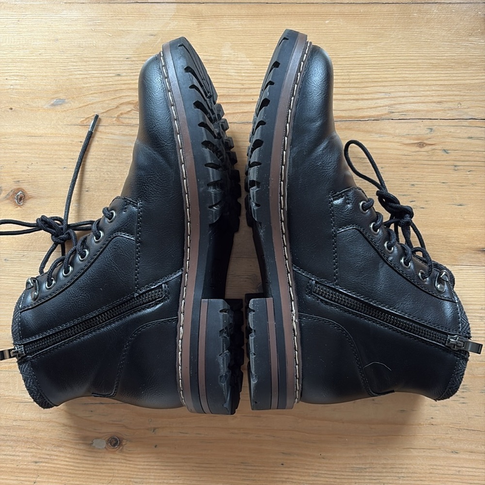 Madden NYC Men's Lace-Up Boot featuring laces and inside zipper Size 8 EUC - Picture 5 of 11